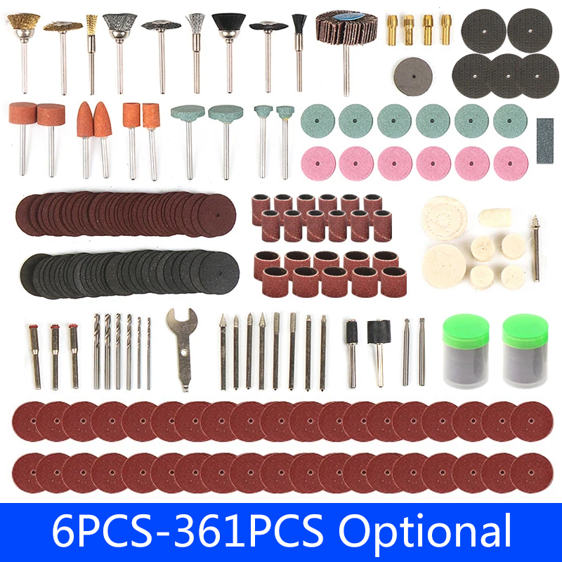 Cordless Rotary Tool Kit Accessories - 6PCS-361PCS 조각 액세서리 Dremel 샌딩 도구