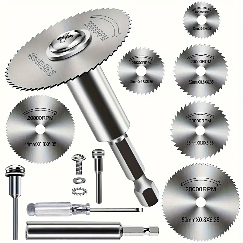 고속 강철 톱날 10개, 1/4인치 육각 샹크 그라인더 - Cordless Rotary Tool Kit Accessories 리뷰 및 가격