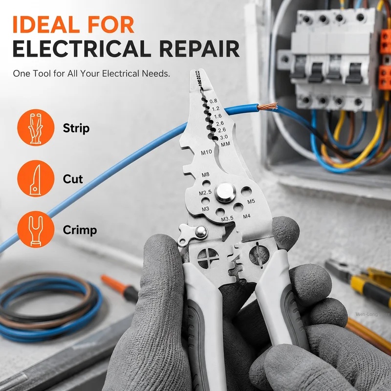 견고한 산업용 와이어 스트리퍼, 다기능 전기 공구, 와 - Automatic Wire Stripper Cutter 리뷰 및 가격