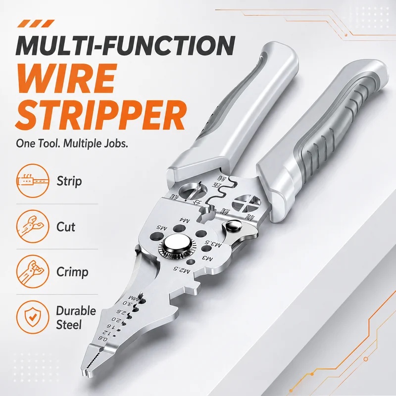 견고한 산업용 와이어 스트리퍼, 다기능 전기 공구, 와 - Automatic Wire Stripper Cutter 리뷰 및 가격