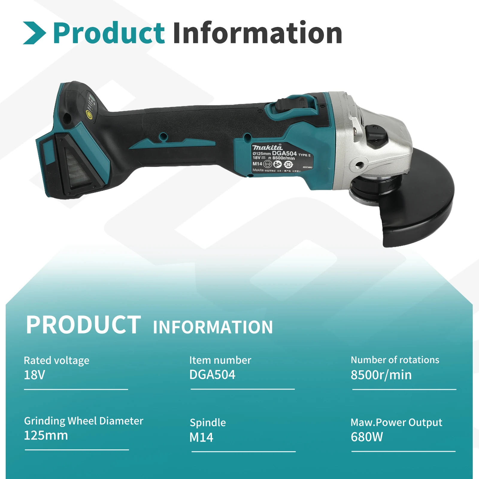 마키타 DGA504 125mm 브러시리스 리튬 앵글 그 - Brushless Angle Grinder Battery Powered 리뷰 및 가격