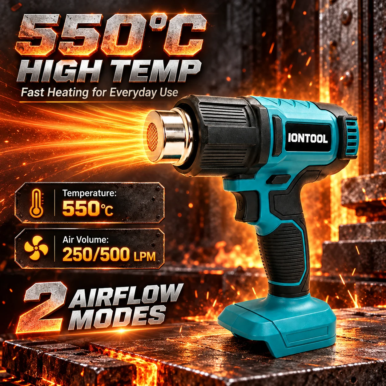 IONTOOL 무선 열풍기 550 ℃   수축 튜브,  - Cordless Heat Gun For Shrink Tubing 리뷰 및 가격