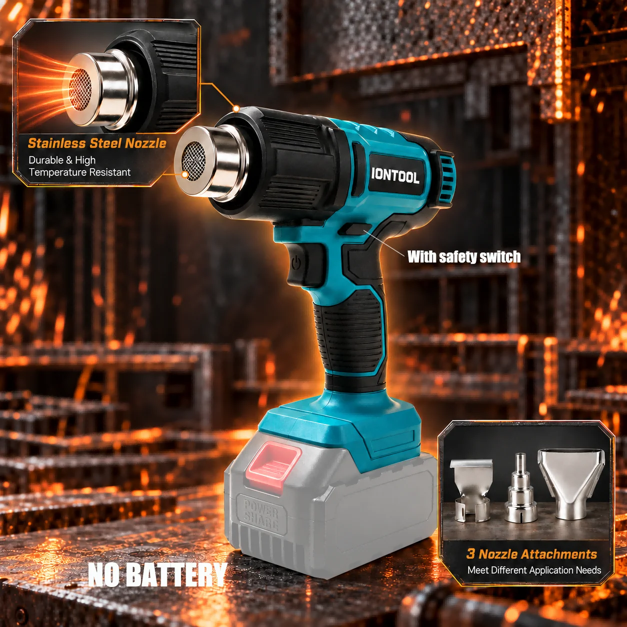 IONTOOL 무선 열풍기 550 ℃   수축 튜브,  - Cordless Heat Gun For Shrink Tubing 리뷰 및 가격
