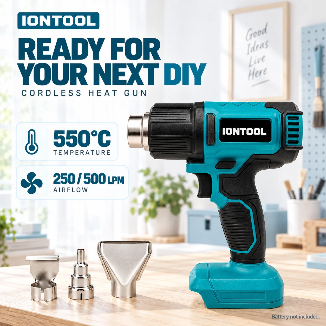 IONTOOL 무선 열풍기 550 ℃   250/500 - Cordless Heat Gun For Shrink Tubing 리뷰 및 가격